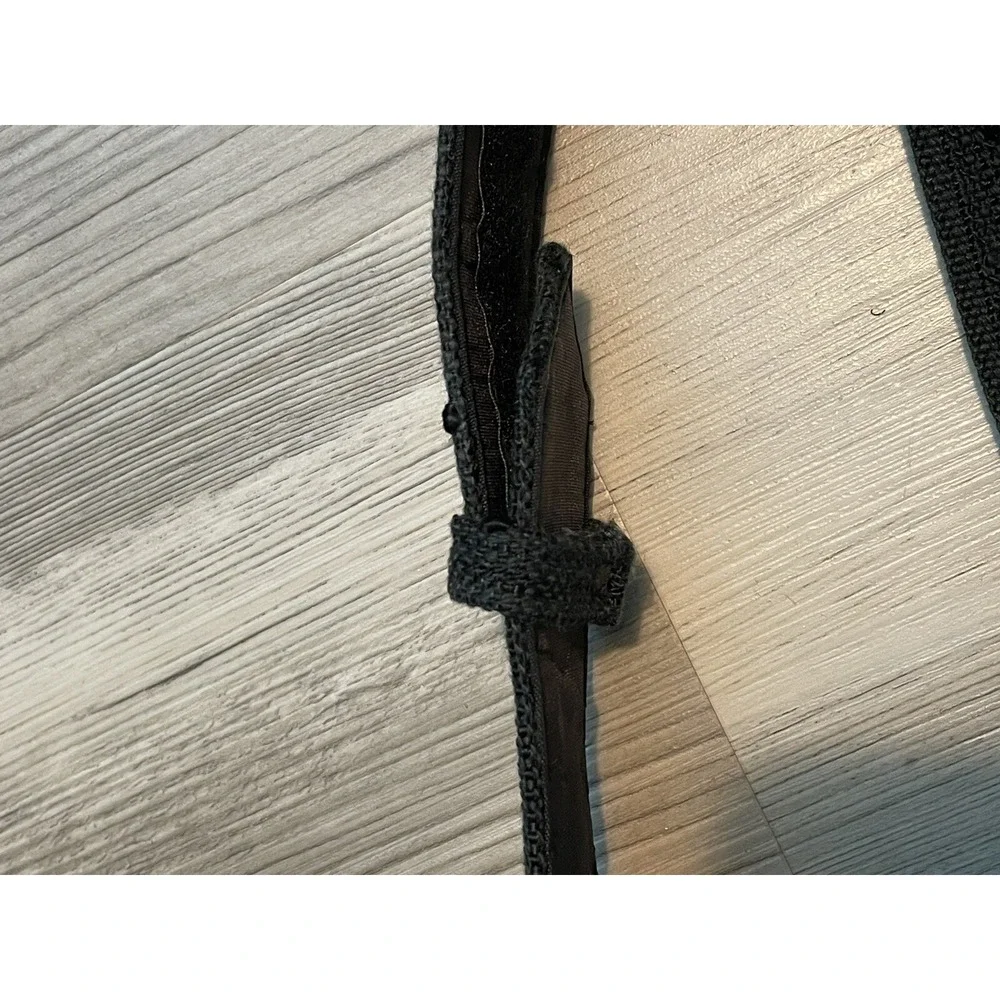 BRAIDED ROPE BELT GOLD TRIM USA‎ VTG 80s Beads Knot GENNIE JOHANSEN Statement